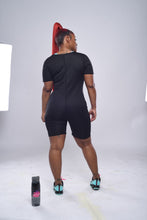 Load image into Gallery viewer, Black &amp; Blue body suit
