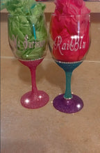 Load image into Gallery viewer, Wine Glasses Custom design
