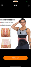 Load image into Gallery viewer, Double strap latex waist trainer
