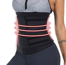 Load image into Gallery viewer, Double strap latex waist trainer
