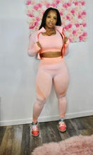 Load image into Gallery viewer, Three Piece Legging Sport Bra Jacket Set
